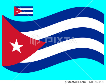 Wave Cuba Flag Vector illustration Eps 10 Wave Cuba Flag Vector illustration Eps 10 60346448