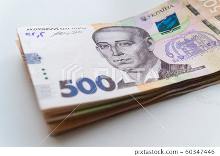 Money of Ukraine. Ukrainian currency. UAH. Hryvnia 60347446