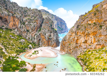 Torrente de Pareis, island of Mallorca, Balearic islands, Spain 60348262
