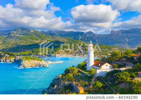 Beautiful harbour of Port de Soller, Majorca, Balearic Islands, Spain 60348290