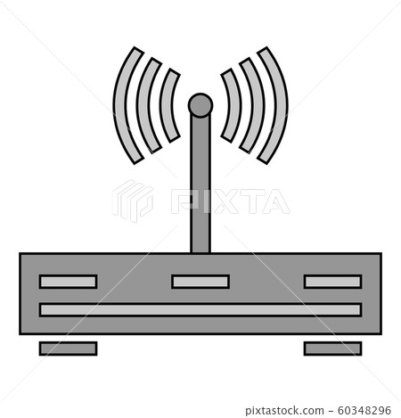 Router icon on white. Router icon on white. 60348296