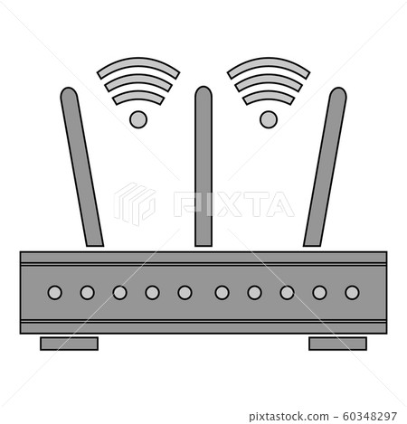 Router icon on white. Router icon on white. 60348297