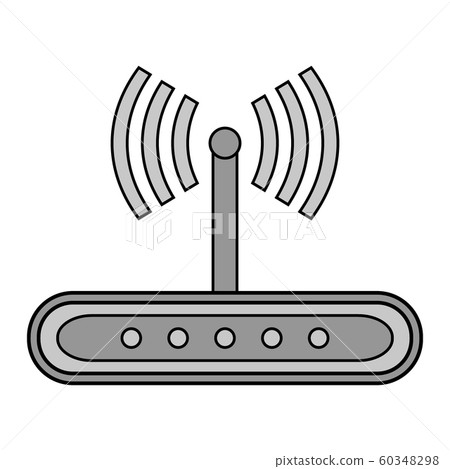 Router icon on white. Router icon on white. 60348298