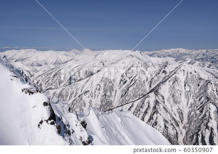 Mt. Asahi seen from Mt. Tanigawa 60350907