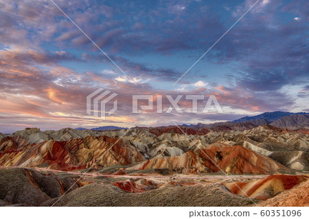 Danxia Geological Park in Zhangye, China 60351096