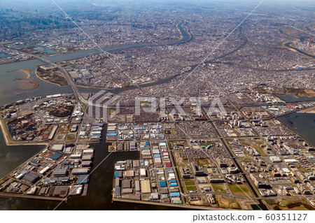 Aerial shot Maihama Urayasu Disneyland Disney Sea Kasai Yukitoku Yawata 60351127