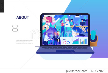 Business series - about company, office life web template 60357029