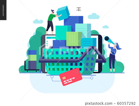 Business series - cart web template 60357292