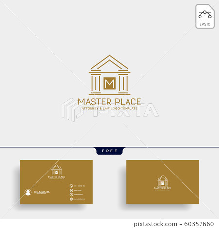 elegant attorney logo line design template vector elegant attorney logo line design template vector 60357660