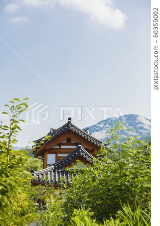 Traditional Korean style architecture, Hanok Village landscape 243 Traditional Korean style architecture, Hanok Village landscape 243 60359002