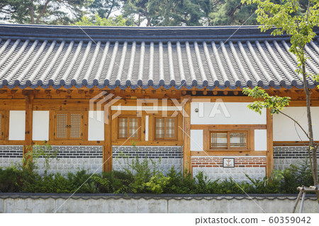 Traditional Korean style architecture, Hanok Village landscape 219 Traditional Korean style architecture, Hanok Village landscape 219 60359042