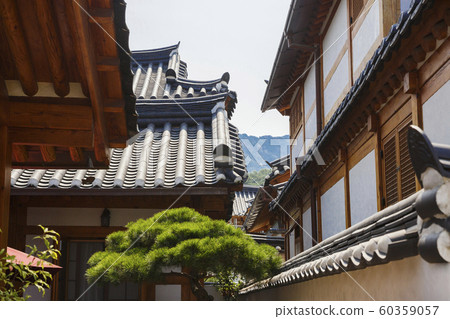 Traditional Korean style architecture, Hanok Village landscape 211 60359057