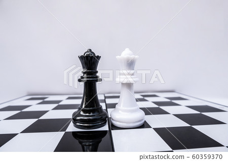 The chess board shows leadership, followers and business success strategies 60359370