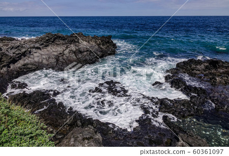 Beautiful sea and cliff in Jeju Island Beautiful sea and cliff in Jeju Island 60361097