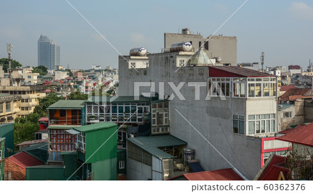 Aerial view of Old Quarter of Hanoi, Vietnam 60362376