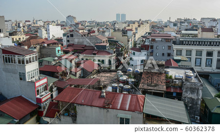 Aerial view of Old Quarter of Hanoi, Vietnam 60362378