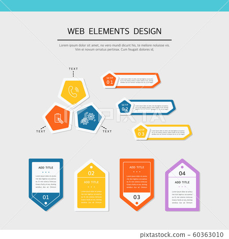 Simple Web Elements8 - Stock Illustration [60363010] - PIXTA