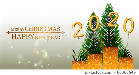 Abstract of Christmas Happy New Year. 60365649