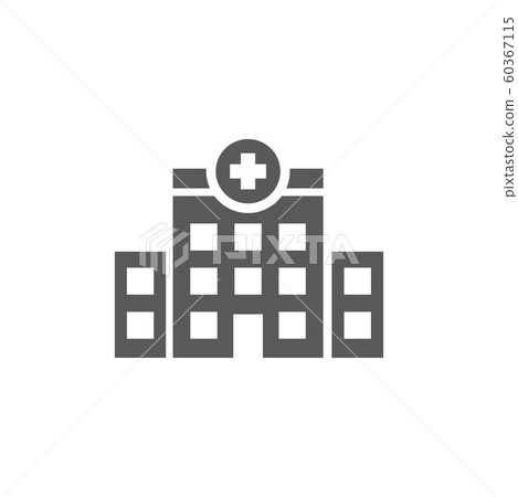 Clinic icon on white background Clinic icon on white background 60367115