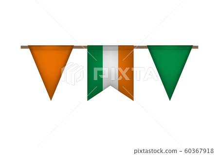 Ireland flag garland. 60367918