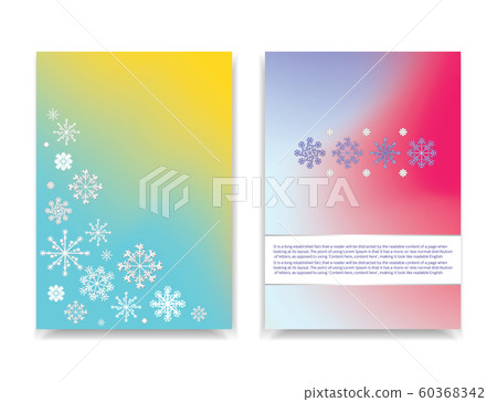 Winter Colorful mesh banners with white snowflakes Winter Colorful mesh banners with white snowflakes 60368342