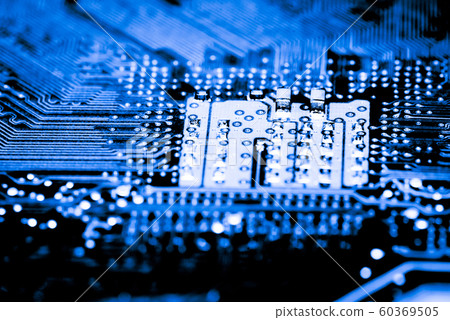 Abstract,close up of Mainboard Electronic computer background. (logic board,cpu motherboard,Main board,system board,mobo) 60369505