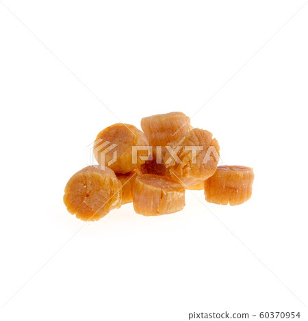 dried scallop or chinese dry scallop on white 60370954