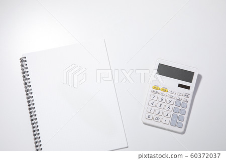 Calculator notebook white Calculator notebook white 60372037