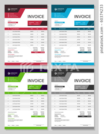 Invoice form. Bills design accounting commerce calculation total order. Receipt payment, paper blank for invoicing vector template Invoice form. Bills design accounting commerce calculation total order. Receipt payment, paper blank for invoicing vector template 60374233