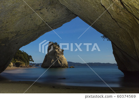 新西蘭科羅曼德半島，大教堂灣夜景 60374569