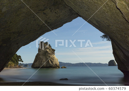 New Zealand Coromandel Peninsula, Cathedral Cove night view New Zealand Coromandel Peninsula, Cathedral Cove night view 60374579