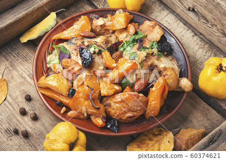 Chicken ragout with pumpkin Chicken ragout with pumpkin 60374621