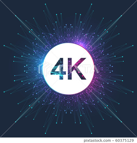 4K Ultra HD badge vector icon. Abstract gradient background style 4K UHD TV symbol 4K Ultra HD badge vector icon. Abstract gradient background style 4K UHD TV symbol 60375129