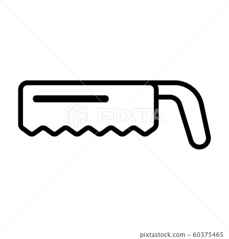 saw the surgical icon vector. Isolated contour symbol illustration 60375465