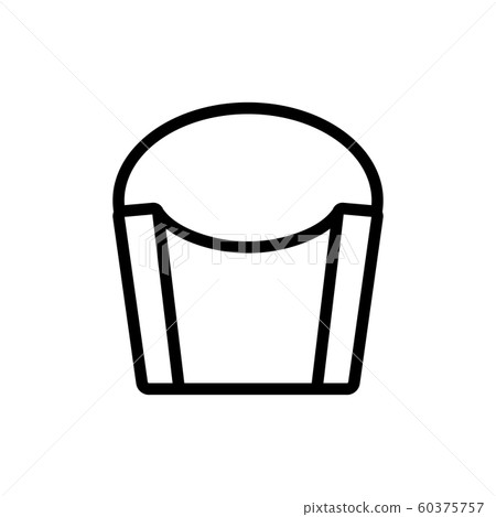 Packing for the potato icon vector. Isolated contour symbol illustration Packing for the potato icon vector. Isolated contour symbol illustration 60375757