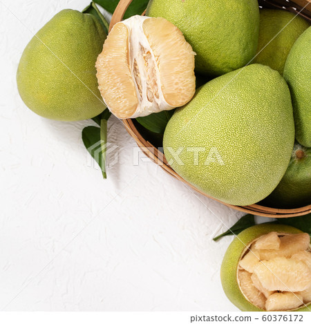 Yuzu Bundan Mid-Autumn Fruits Peeled Pummelo flat lay Yuzu Yuzu Yuzu Jyugoya 60376172