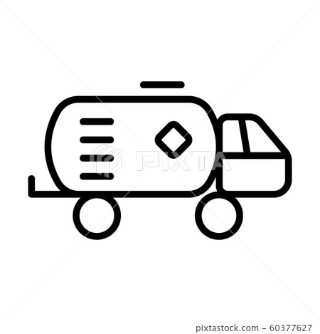 Oil transport icon vector. Isolated contour symbol illustration Oil transport icon vector. Isolated contour symbol illustration 60377627