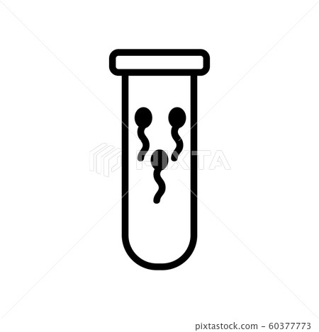 artificial insemination icon vector. Isolated contour symbol illustration 60377773