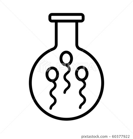 artificial insemination icon vector. Isolated contour symbol illustration 60377922