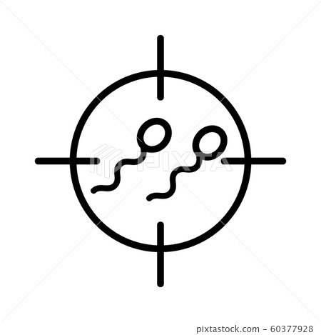 artificial insemination icon vector. Isolated contour symbol illustration 60377928