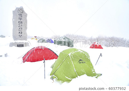 韓國冬季風景與雪 韓國冬季風景與雪 60377932
