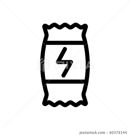 Energy bar icon vector. Isolated contour symbol illustration Energy bar icon vector. Isolated contour symbol illustration 60378144