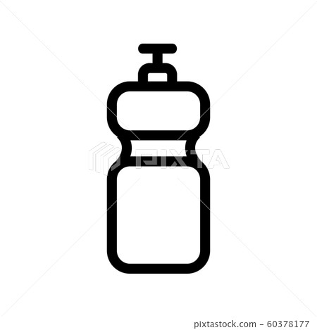 Sports bottle icon vector. Isolated contour symbol illustration Sports bottle icon vector. Isolated contour symbol illustration 60378177