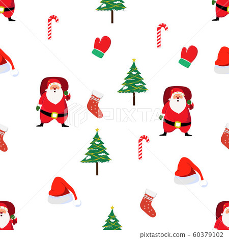 seamless design christmas symbols for pattern - Stock Illustration ...