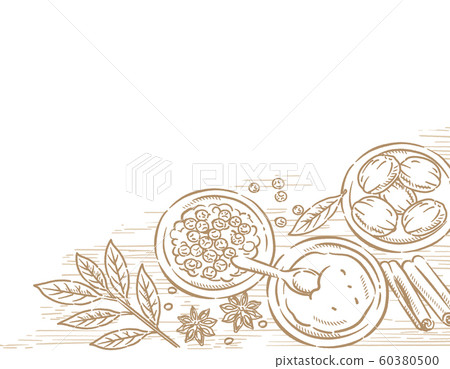 Garam Masala的香料框架材料 60380500