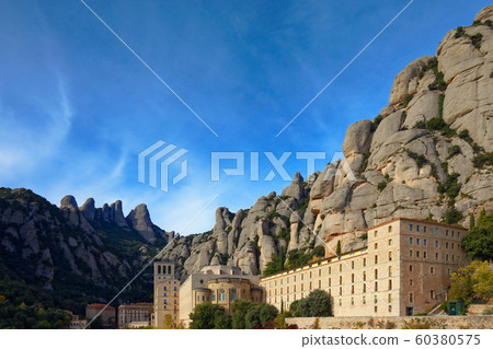 Montserrat monastery and rock formations 60380575