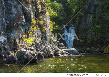 Kishte Waterfall at Lake Teletskoye Kishte Waterfall at Lake Teletskoye 60381737