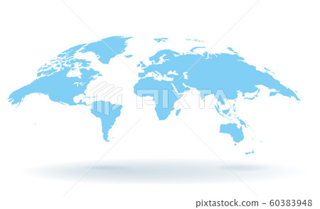 World map pin marker set 60383948