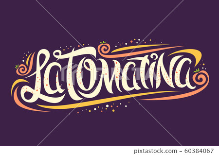 Vector greeting card for La Tomatina Vector greeting card for La Tomatina 60384067