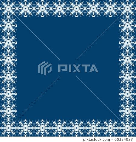 Snowflake vector winter frame - Stock Illustration [60384087] - PIXTA